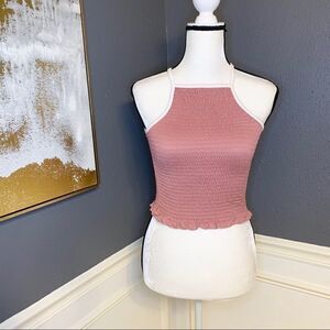 Smocked crop top